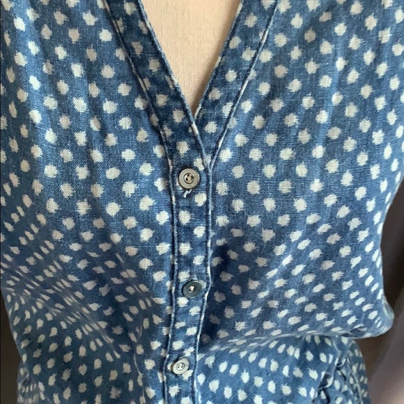 Hei Hei Anthropologie Chambray Linen Romper - Picture 16 of 16